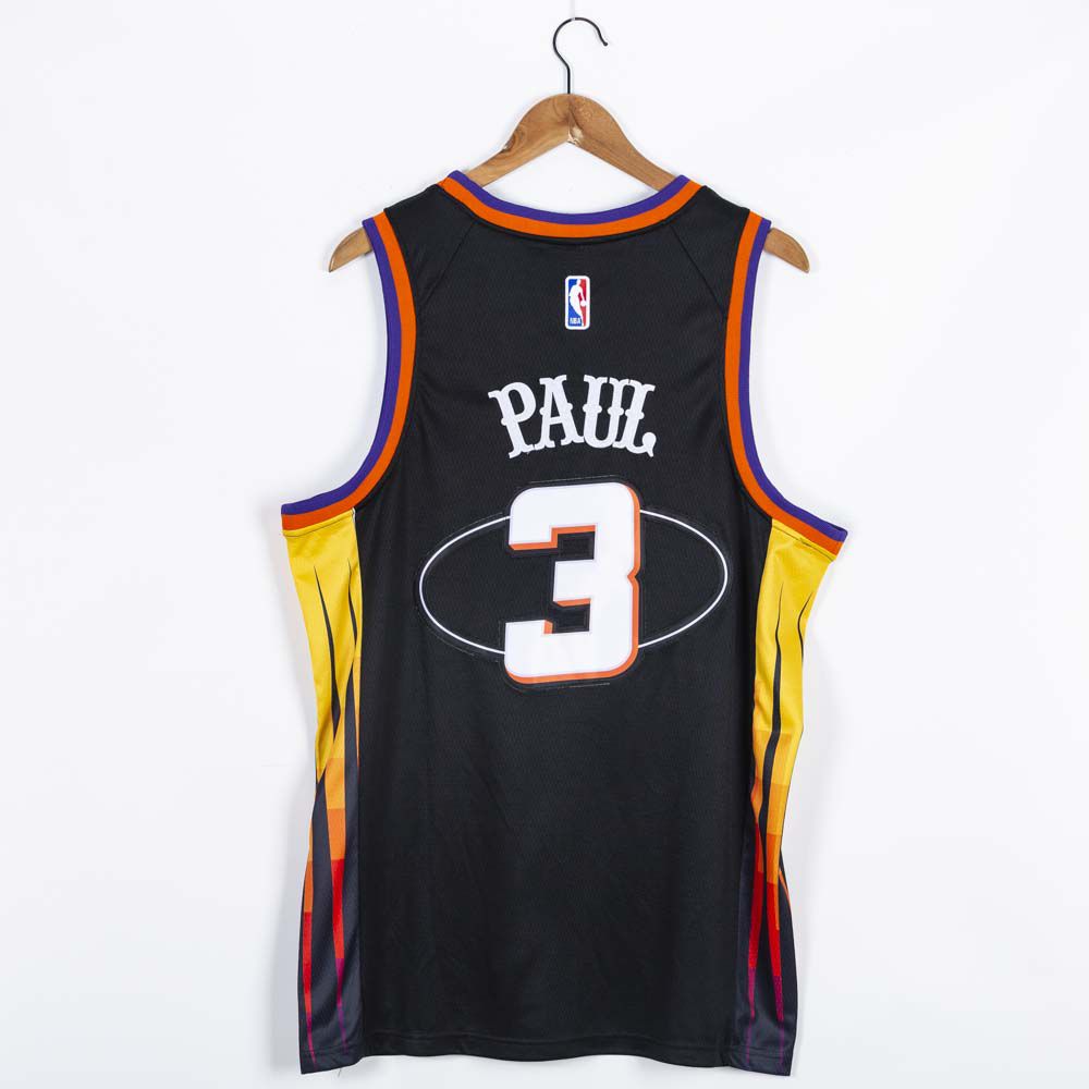 Men Phoenix Suns #3 Paul Black 75th anniversary Nike 2021 NBA Jersey